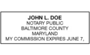 EXP-MD - Maryland Commission Expiration Stamp