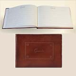GIP902B - Leather guest book hard bound