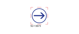 SU-13673 - Small "Arrow" <BR> Title Stamp
