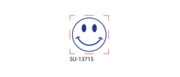 SU-13715 - Small "Happy Face" <BR> Title Stamp
